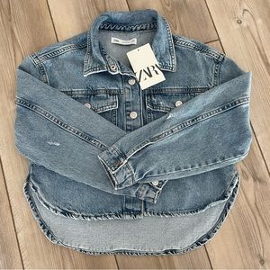 Zara Girls Denim Shacket